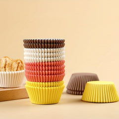 100pcs Disposable Cupcake Liners Cake Round Muffin Baking Molds