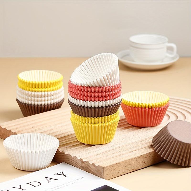 100pcs Disposable Cupcake Liners Cake Round Muffin Baking Molds