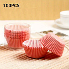 100pcs Disposable Cupcake Liners Cake Round Muffin Baking Molds