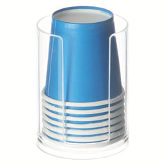 Acrylic Disposable Paper Cup Dispenser Makeup Cotton Storage