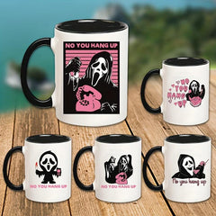Ceramic Halloween Skeleton Mug - Cartoon Alien Drinking Cup