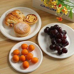 10pcs Disposable Cake Tray Meal Tray Set Fruit Tray