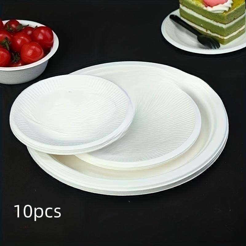 10pcs Disposable Cake Tray Meal Tray Set Fruit Tray