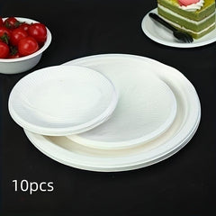 10pcs Disposable Cake Tray Meal Tray Set Fruit Tray