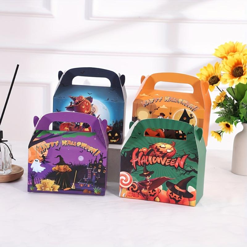 Halloween Treat Boxes Haunted House Gable Boxes School Party Favor Supplies