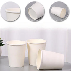 20pcs Disposable Coffee Cups 9oz Hot Drink Water Bathroom Mouthwash Cups