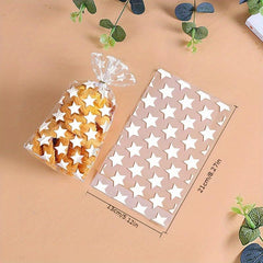 100pcs Polka Dots Self Adhesive Bags for Treat Wrapping