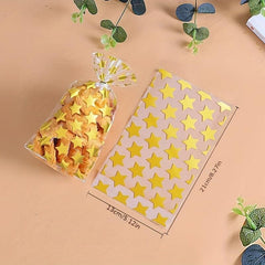 100pcs Polka Dots Self Adhesive Bags for Treat Wrapping