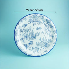 10pcs Chinese Style Disposable Tableware Set for Beach Theme Birthday Party