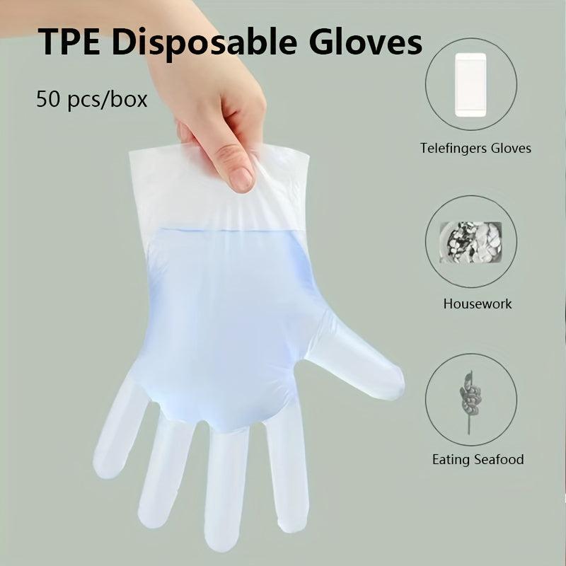 4 Boxes Food Disposable Gloves for Dishwashing & Beauty