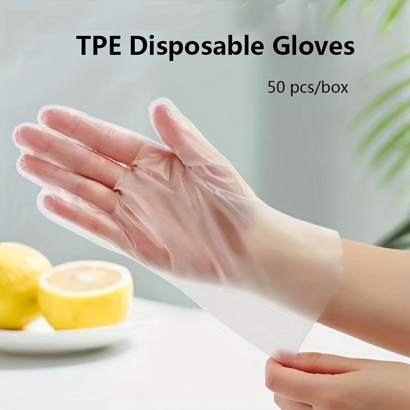 4 Boxes Food Disposable Gloves for Dishwashing & Beauty