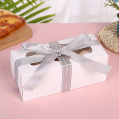 1pc Bakery Boxes With Window Good For Treat Boxes Cookie Boxes Pastry Boxes