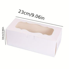 1pc Bakery Boxes With Window Good For Treat Boxes Cookie Boxes Pastry Boxes