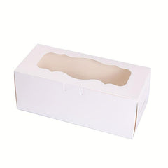 1pc Bakery Boxes With Window Good For Treat Boxes Cookie Boxes Pastry Boxes