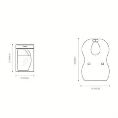 5pcs Disposable Baby Feeding Bibs Leakproof Liner with Food Catcher Pocket