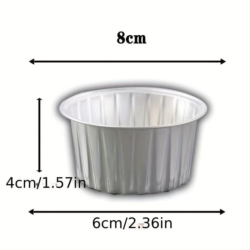 20pcs Baking Cups With Lids Disposable Aluminum Foil Mini Muffin Liners