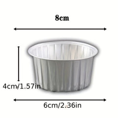 20pcs Baking Cups With Lids Disposable Aluminum Foil Mini Muffin Liners