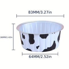 20pcs Baking Cups With Lids Disposable Aluminum Foil Mini Muffin Liners