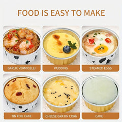 20pcs Baking Cups With Lids Disposable Aluminum Foil Mini Muffin Liners