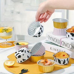 20pcs Baking Cups With Lids Disposable Aluminum Foil Mini Muffin Liners
