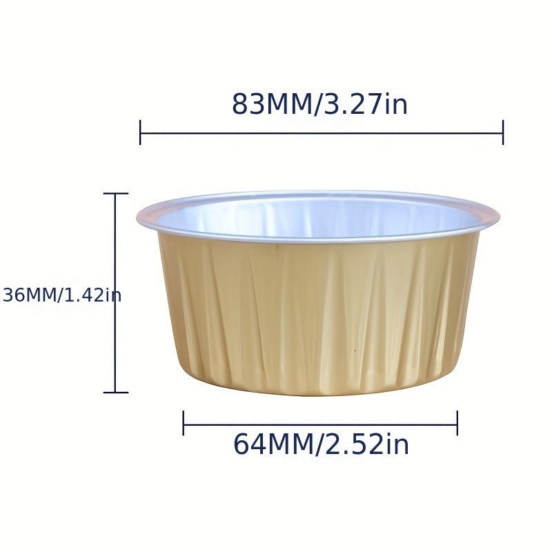 20pcs Baking Cups With Lids Disposable Aluminum Foil Mini Muffin Liners