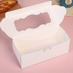 Christmas Bakery Treat Boxes With Window Bakery Gift Box