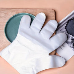 Disposable Polyethylene Plastic Gloves 60pcs One Size Fits All