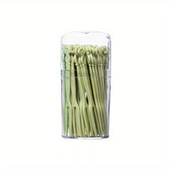 50 Pcs Disposable Mini Fruit Forks for Parties & Desserts