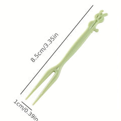 50 Pcs Disposable Mini Fruit Forks for Parties & Desserts