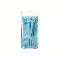 50 Pcs Disposable Mini Fruit Forks for Parties & Desserts