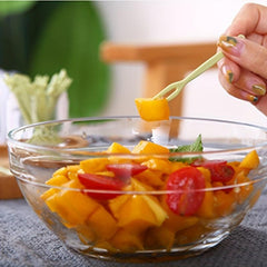 50 Pcs Disposable Mini Fruit Forks for Parties & Desserts