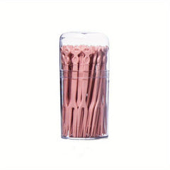 50 Pcs Disposable Mini Fruit Forks for Parties & Desserts