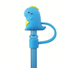 2pcs Cartoon Silicone Straw Cap Dust Stopper for 8mm Straw, Reusable Straw Cap