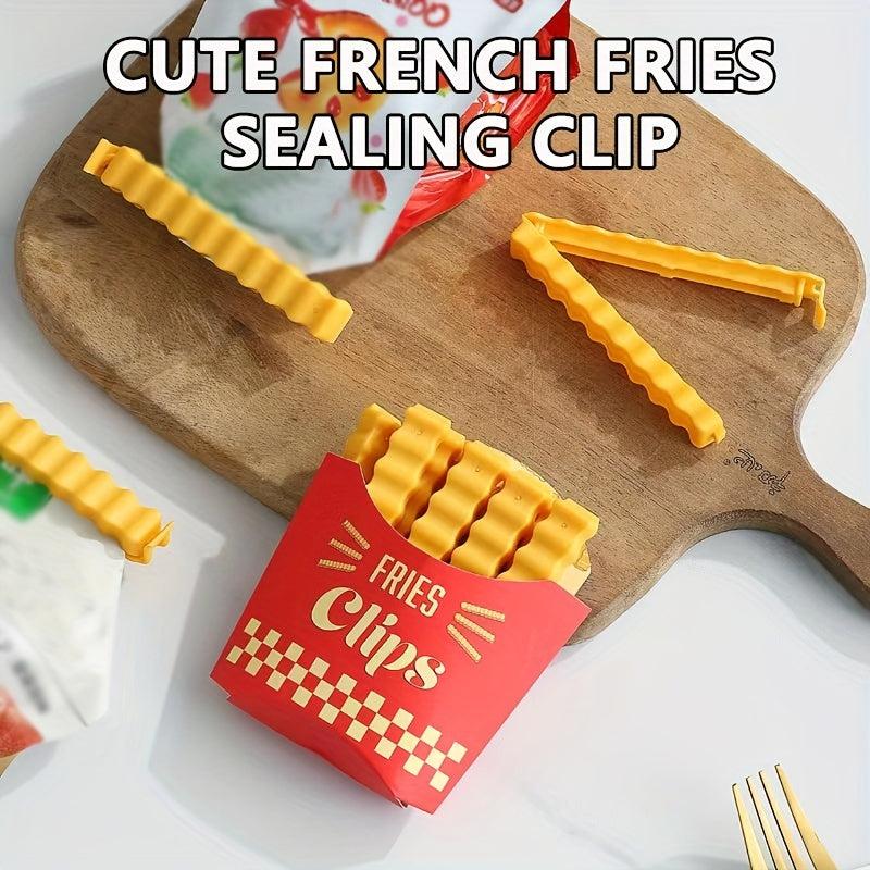 French Fries Sealing Clips, Set of 12, Moisture Proof, Refrigerator Storage