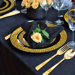 Disposable Cutlery Dinner Plate Royal Style Dinnerware Set