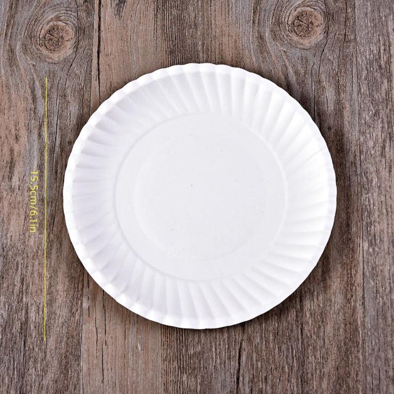 Disposable Paper Plates Party Round Birthday Cake BBQ Plates
