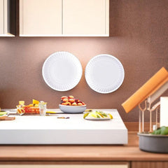 Disposable Paper Plates Party Round Birthday Cake BBQ Plates