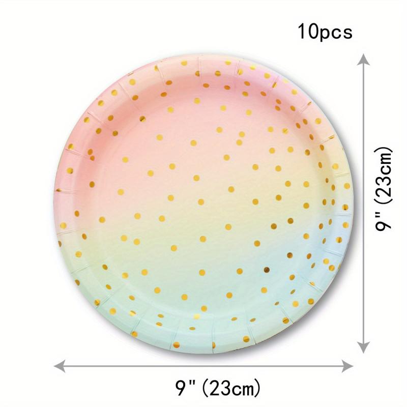 Pink Disposable Party Dinnerware Set, Perfect for Various Occasions