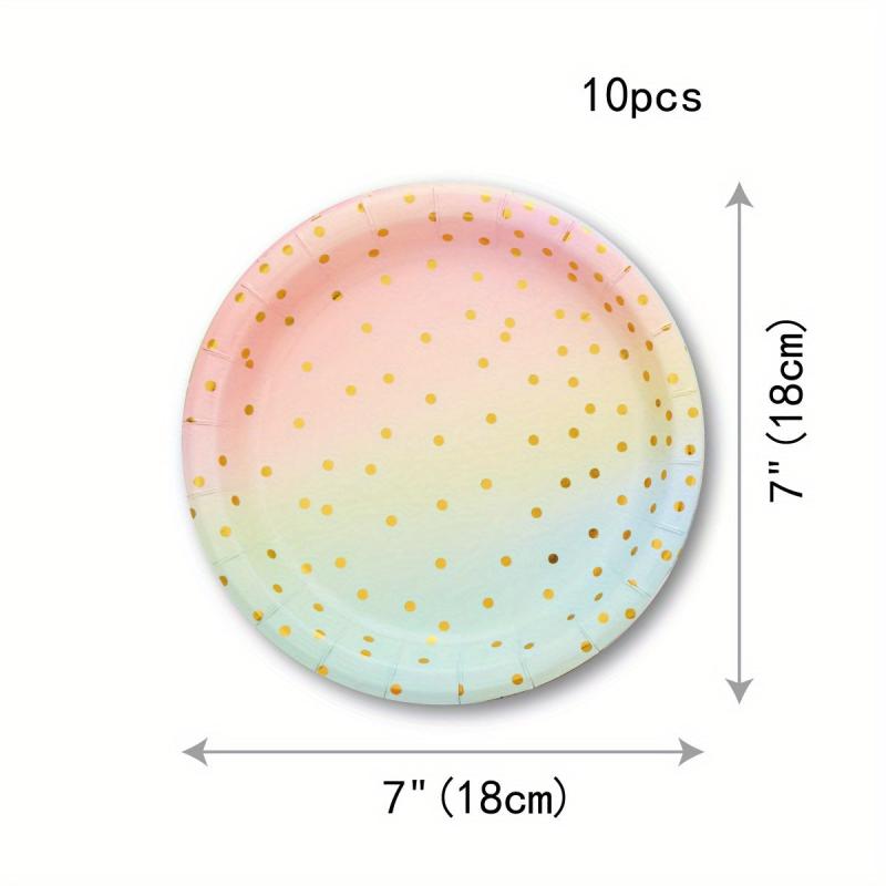 Pink Disposable Party Dinnerware Set, Perfect for Various Occasions