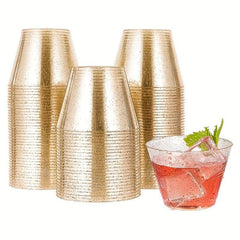 10pc Glitter Disposable Cups - Cocktail Wine Cup for Parties