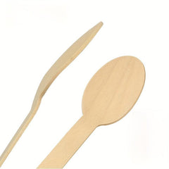 3PCS Disposable Wooden Tableware And Fork Set Biodegradable
