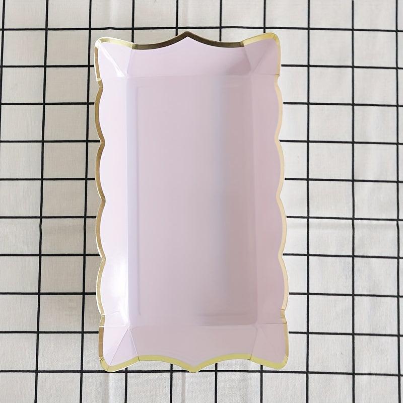 4pcs Disposable Paper Plate for Party Picnic Camping