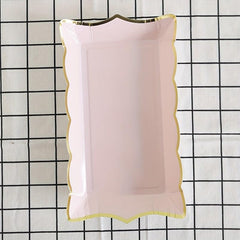 4pcs Disposable Paper Plate for Party Picnic Camping