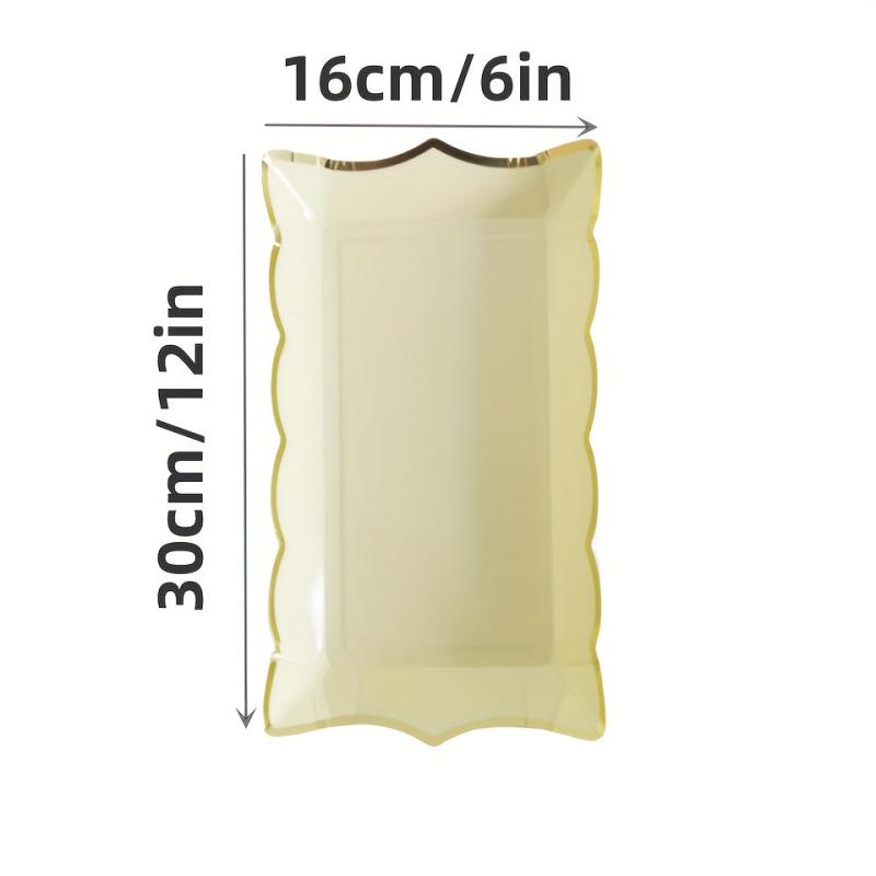 4pcs Disposable Paper Plate for Party Picnic Camping