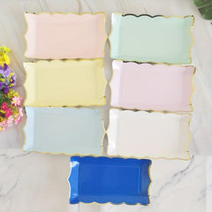4pcs Disposable Paper Plate for Party Picnic Camping