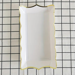 4pcs Disposable Paper Plate for Party Picnic Camping