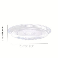 10pcs Disposable Plastic Plates Vegetable Plates Fruit Plates Thickened