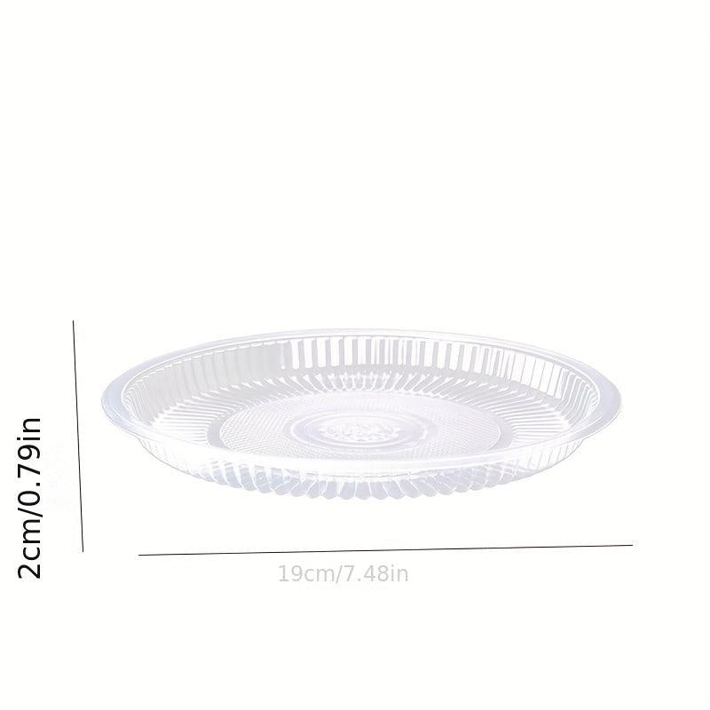 10pcs Disposable Plastic Plates Vegetable Plates Fruit Plates Thickened