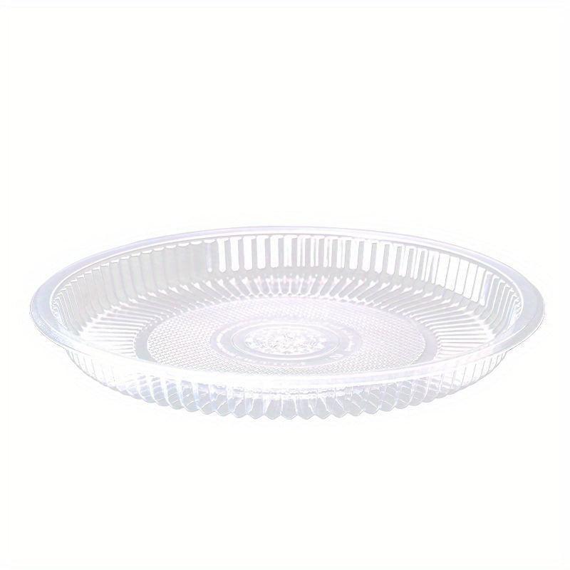 10pcs Disposable Plastic Plates Vegetable Plates Fruit Plates Thickened