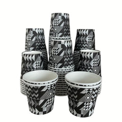 50PCS 4oz Disposable Paper Cup for Coffee Milk Tea - Household & Commercial Use